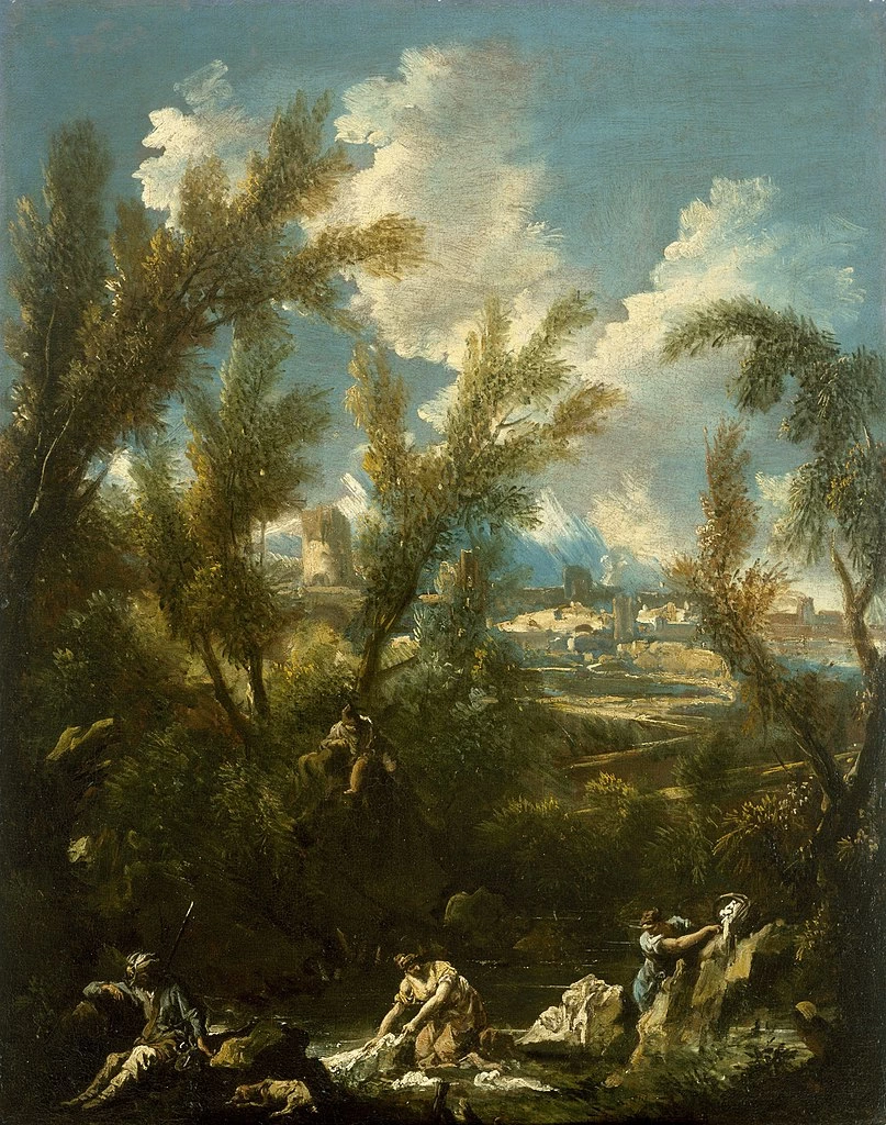 Paesaggio con lavandaia - Museum of Fine Arts, Houston